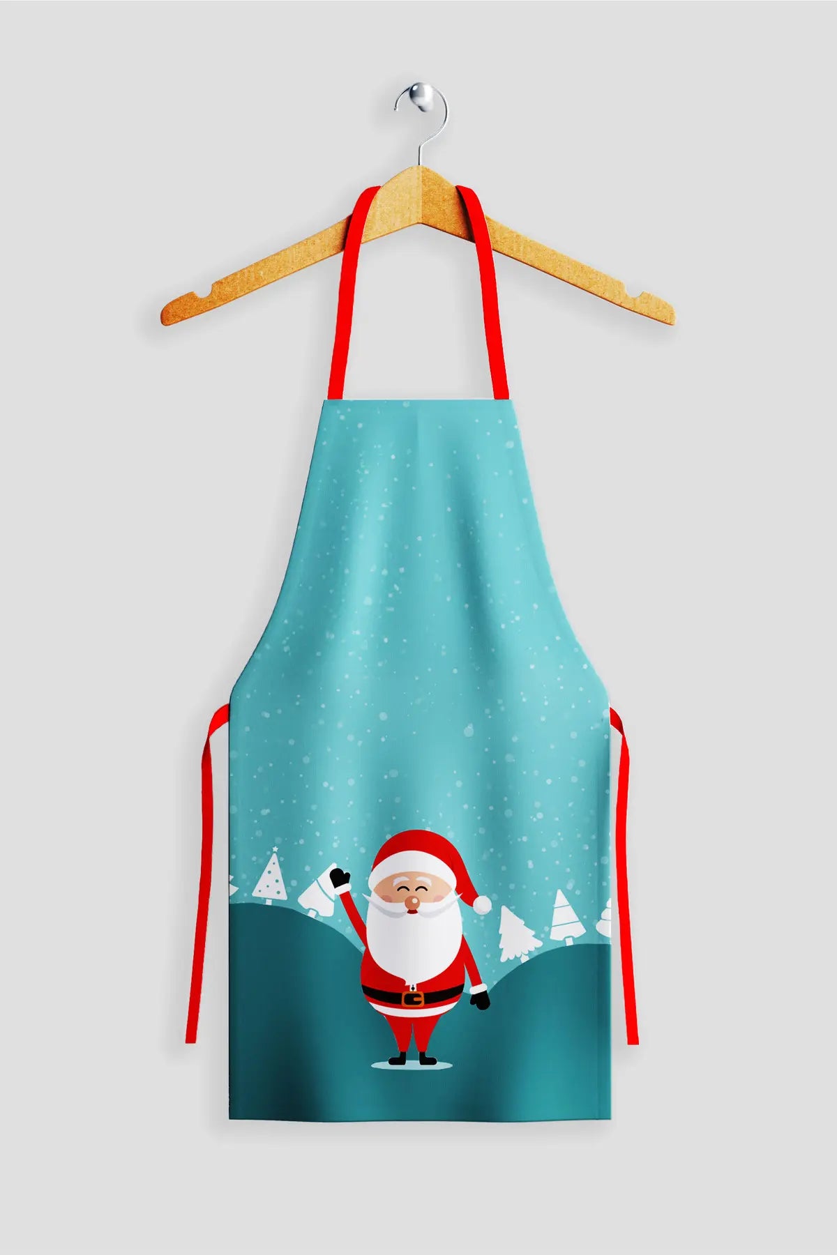 Ays Home Mavi Noel Baba Mutfak Önlüğü