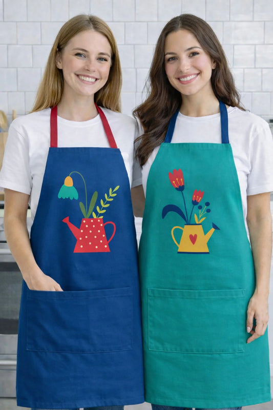 Ays Home Flower 2'Li Cepli Mutfak Önlüğü Seti