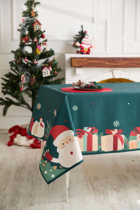 Ays Home Noel Baba Yılbaşı Ağacı Masa Örtüsü