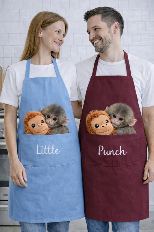 Ays Home Punch Maymun Ve Orangutan Mutfak Önlüğü Seti