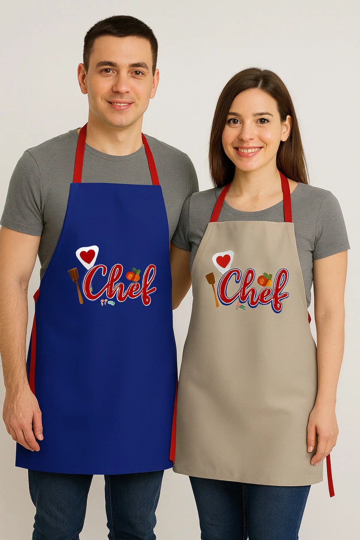 AYSHome Chef Mutfakta 2'li Mutfak Önlüğü Seti